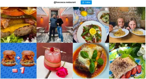 Francesca bei Instagram